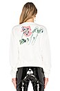 view 4 of 5 Off Poppy Sweatshirt in White Multi