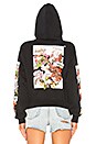 view 4 of 5 Diagonal Flower Shop Hoodie in Black Multi