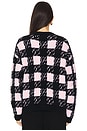 view 3 of 5 Vichy Cardigan in Black & Cloud Pink