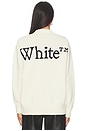 view 3 of 5 Bookish Shared Knit Crewneck in White in White-Black
