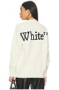 view 4 of 5 Bookish Shared Knit Crewneck in White in White-Black