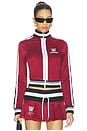 view 1 of 5 Serena Track Jacket in Red Dahlia in Red Dahlia-Bluebird