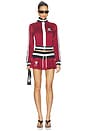 view 4 of 5 Serena Track Jacket in Red Dahlia in Red Dahlia-Bluebird