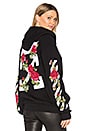 view 1 of 6 Roses Sweat Black Hoodie in Black in Black & Multi