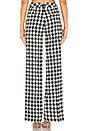 view 3 of 4 Wide Leg Pant in Black & White