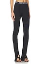 view 2 of 6 Logoband Split Legging in Black in Black-Fushia