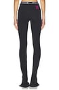 view 4 of 6 Logoband Split Legging in Black in Black-Fushia