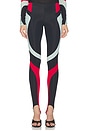view 1 of 6 PANTALÓN COLOR BLOCK LEGGINGS in Black