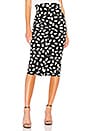 view 1 of 4 FALDA POIS BUTTONS LONGETTE in Black