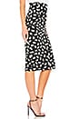 view 2 of 4 FALDA POIS BUTTONS LONGETTE in Black