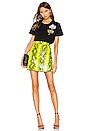 view 4 of 4 Python Zipped Skirt in Fluorescent Yellow