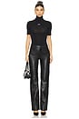 view 4 of 5 Off Stamp Second Skin Turtleneck in Black & White