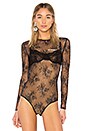 view 2 of 5 Lace Bodysuit in Black & White