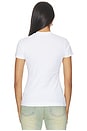 view 3 of 5 Swarovski Double Eagle Slim Tee in White & Black
