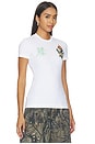 view 2 of 6 Show Nyl Slim Tee in White