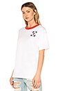 view 3 of 5 Red Cross Oversized Tee in White