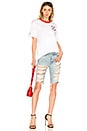 view 5 of 5 Red Cross Oversized Tee in White