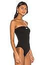 view 3 of 5 Strapless Bodysuit in Black & White