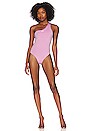 view 1 of 3 One Shoulder One Piece in Lilac White
