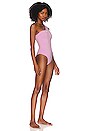 view 2 of 3 One Shoulder One Piece in Lilac White