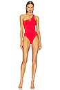 view 1 of 4 MAILLOT DE BAIN OFF STAMP in Red A Whit