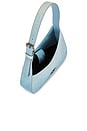 view 4 of 4 Jitney Denim Leather Shoulder Bag in Light Blue