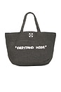 view 1 of 6 Jitney Quote Tote Bag in Black & White