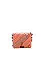 view 1 of 6 Diagonal Quilted Flap Bag in Salmon