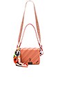 view 5 of 6 Diagonal Quilted Flap Bag in Salmon