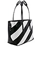 view 3 of 6 Diagonal Medium Tote in Black & White