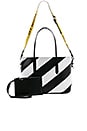 view 5 of 6 Diagonal Medium Tote in Black & White
