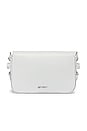 view 2 of 5 Diagonal Mini Flap Bag in White Black