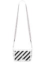 view 5 of 5 Diagonal Mini Flap Bag in White Black