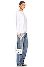 view 6 of 6 Jitney 0.5 Shoulder Quote Bag in White Multi