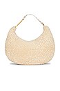 view 1 of 6 Paperclip Hobo Shearling 36 Bag in Beige