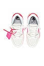 view 4 of 6 OUT OF OFFICE スニーカー in White & Fuchsia