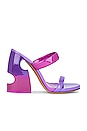 view 1 of 5 Shade Bulky Patent Lea Mule in Fuchsia & Violet