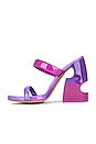view 5 of 5 Shade Bulky Patent Lea Mule in Fuchsia & Violet