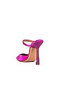 view 3 of 5 Pop Pearl Satin High Point Toe Mule in Fuchsia