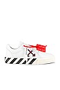 view 1 of 6 Canvas Arrow Low Vulcanized Sneaker in White Violet