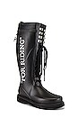 view 2 of 5 For Riding Wellington Boot in Black & White