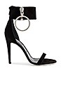 view 1 of 5 Zipped High Sandal Heel in Black