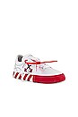view 2 of 6 Canvas Low Vulcanized Sneaker in White & Red