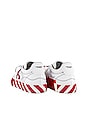 view 3 of 6 Canvas Low Vulcanized Sneaker in White & Red