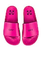 view 1 of 5 Pool Slide in Fuchsia & Black