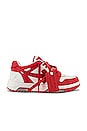 view 1 of 7 SNEAKERS OUT OF OFFICE in White & Red