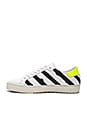 view 5 of 6 Spray Diagonal Sneakers in White & Black