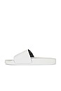 view 5 of 5 Arrow Pool Slider in White