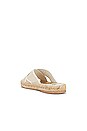 view 3 of 5 Criss Cross Espadrilles in Beige & White
