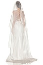 view 3 of 6 Love Plain Veil With Blusher in Off White